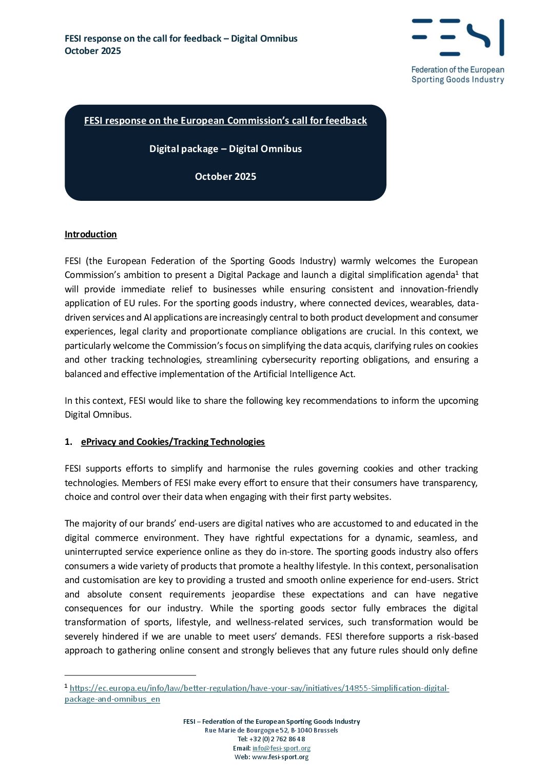 final fesi response digital omnibus call for feedback oct 2025 pdf